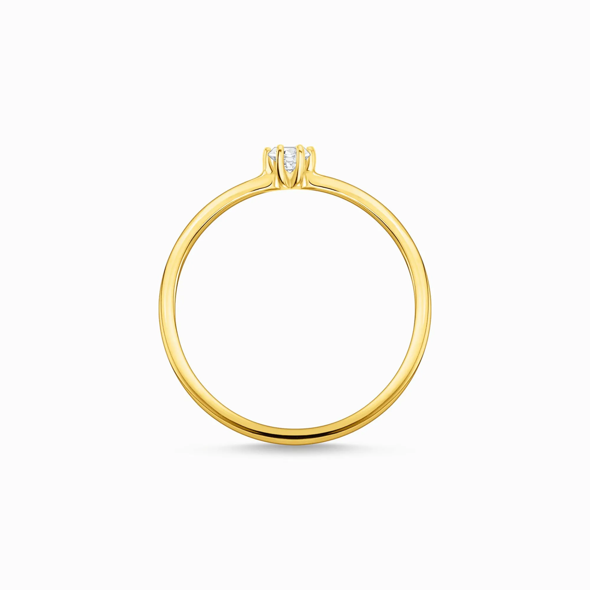 Women THOMAS SABO Rings-Ring white stone gold