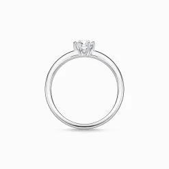 Women THOMAS SABO Rings-Ring white stone silver