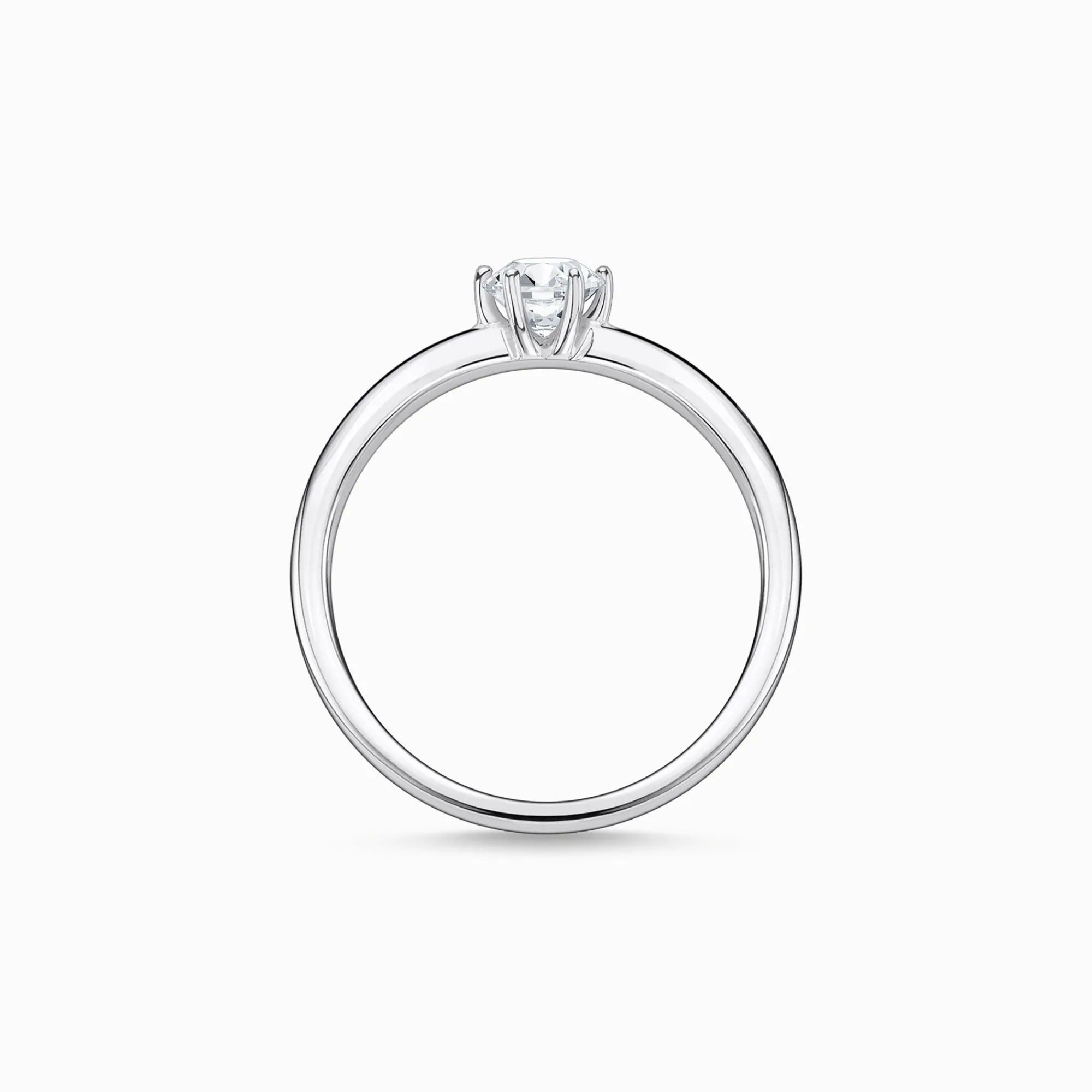 Women THOMAS SABO Rings-Ring white stone silver