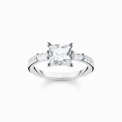 Women THOMAS SABO Rings|925 Silver-Ring white stones silver