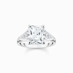 Women THOMAS SABO Rings-Ring with white stones silver