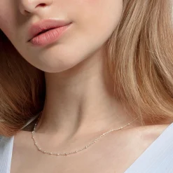 Women THOMAS SABO Necklaces|Necklaces & Chains-Round belcher chain silver Thickness 1.60 mm (0.06 Inch)