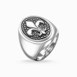 Women THOMAS SABO Rings|Rings-Signet ring bourbon lily