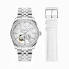 Women THOMAS SABO Watches|Ladies' Watches-Silver automatic watch with 36 mm and mother of pearl inlay