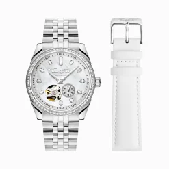 Women THOMAS SABO Watches|Ladies' Watches-Silver automatic watch with 36 mm and mother of pearl inlay