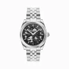 THOMAS SABO Watches|Watches-Silver automatic watch with 41 mm and black dial