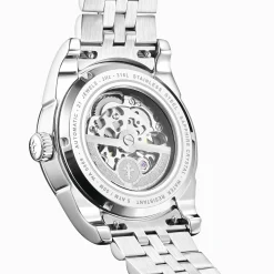 THOMAS SABO Watches|Watches-Silver automatic watch with 41 mm and black dial