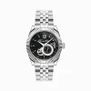 THOMAS SABO Watches|Watches-Silver automatic watch with 41 mm and black dial