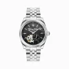 Women THOMAS SABO Watches|Ladies' Watches-Silver automatic watch with 36 mm and lilies emblem