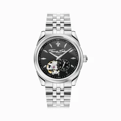 Women THOMAS SABO Watches|Ladies' Watches-Silver automatic watch with 36 mm and lilies emblem