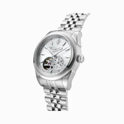 Women THOMAS SABO Watches|Ladies' Watches-Silver automatic watch with 36 mm and lilies emblem