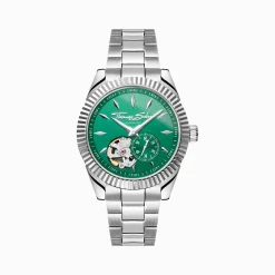 Women THOMAS SABO Watches|Ladies' Watches-Silver automatic watch with 36 mm and emerald green dial