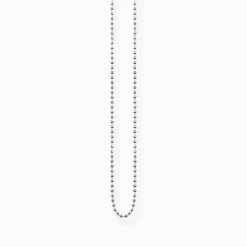 Women THOMAS SABO Necklaces|Necklaces & Chains-Silver ball necklace Thickness 1,20 mm (0,05 Inch)