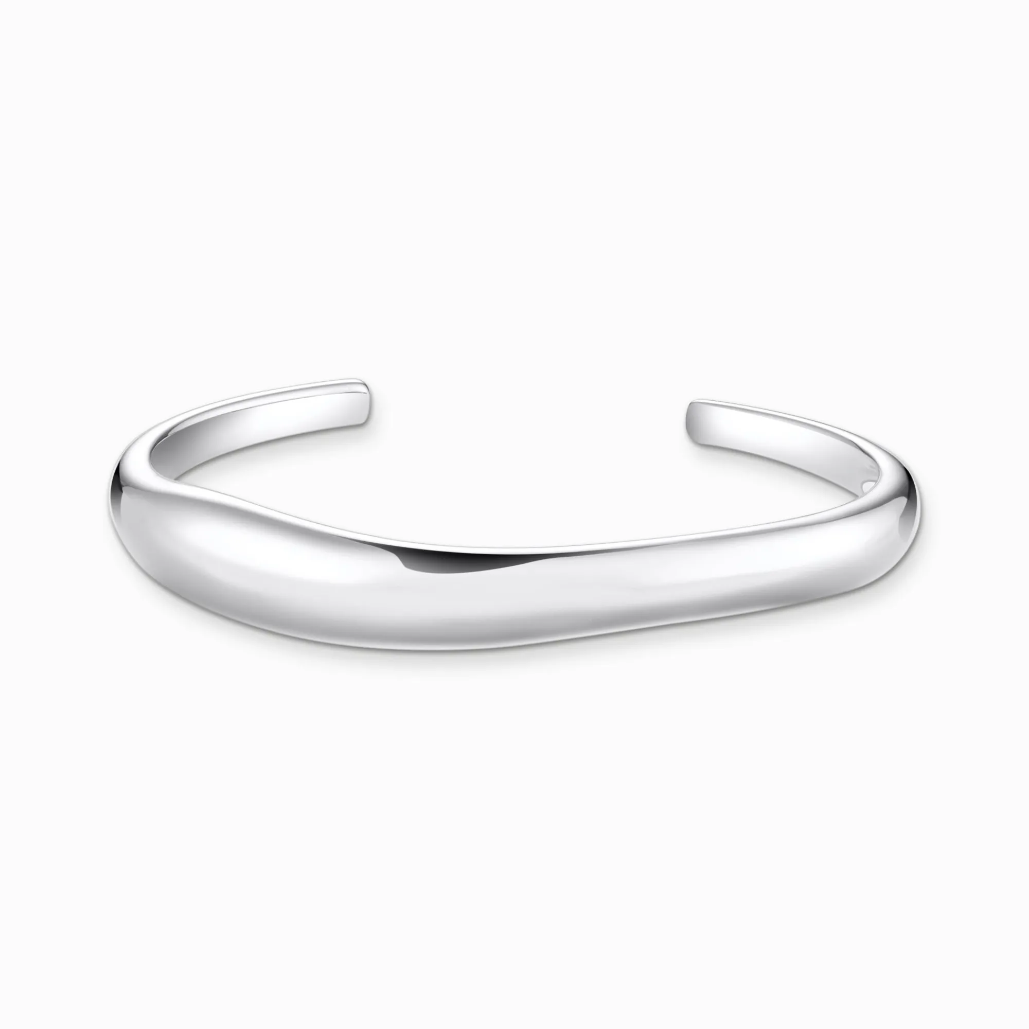 Women THOMAS SABO Bangles|925 Silver-Silver bangle in organic shape