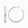 Women THOMAS SABO Hoop Earrings-Silver big chunky hoop earrings