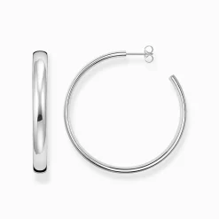Women THOMAS SABO Hoop Earrings-Silver big chunky hoop earrings