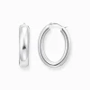 Women THOMAS SABO Hoop Earrings-Silver big chunky hoop earrings