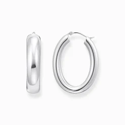 Women THOMAS SABO Hoop Earrings-Silver big chunky hoop earrings