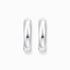Women THOMAS SABO Hoop Earrings-Silver big chunky hoop earrings