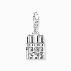 Women THOMAS SABO Charms|Charms-Silver blackened charm pendant in Notre-Dame design