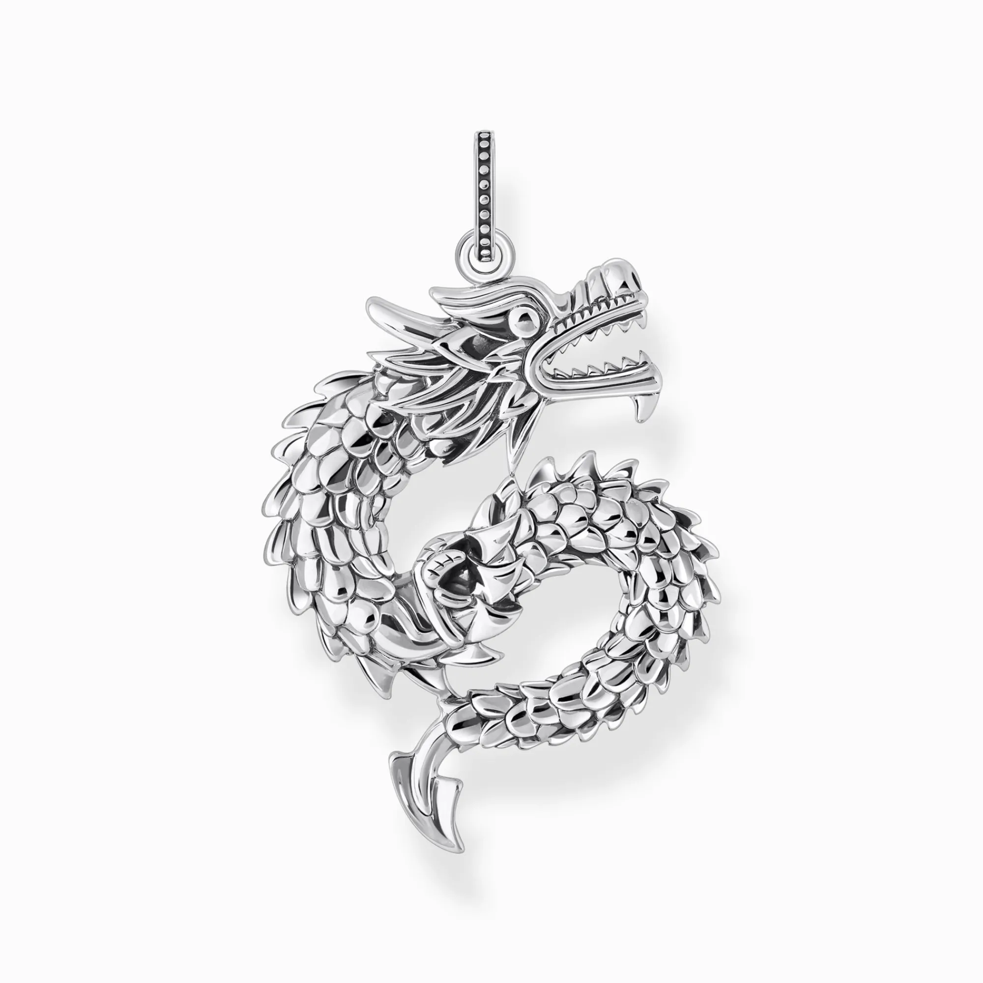 Women THOMAS SABO Pendants|925 Silver-Silver blackened dragon pendant