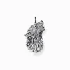 Women THOMAS SABO Pendants|Pendants-Silver blackened pendant howling wolf with stones