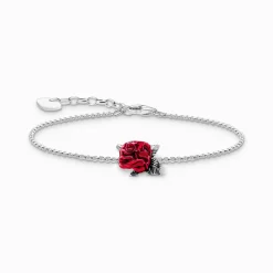 Women THOMAS SABO Bracelets|925 Silver-Silver bracelet Roses Romance