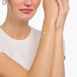 Women THOMAS SABO Bracelets|925 Silver-Silver bracelet with infinity pendant