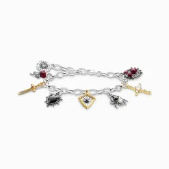Women THOMAS SABO Bracelets|925 Silver-Silver bracelet with pendants True Romance