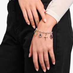 Women THOMAS SABO Bracelets|925 Silver-Silver bracelet with pendants True Romance