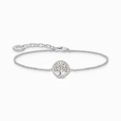 Women THOMAS SABO Bracelets-Silver bracelet with tree of love pendant and cold enamel