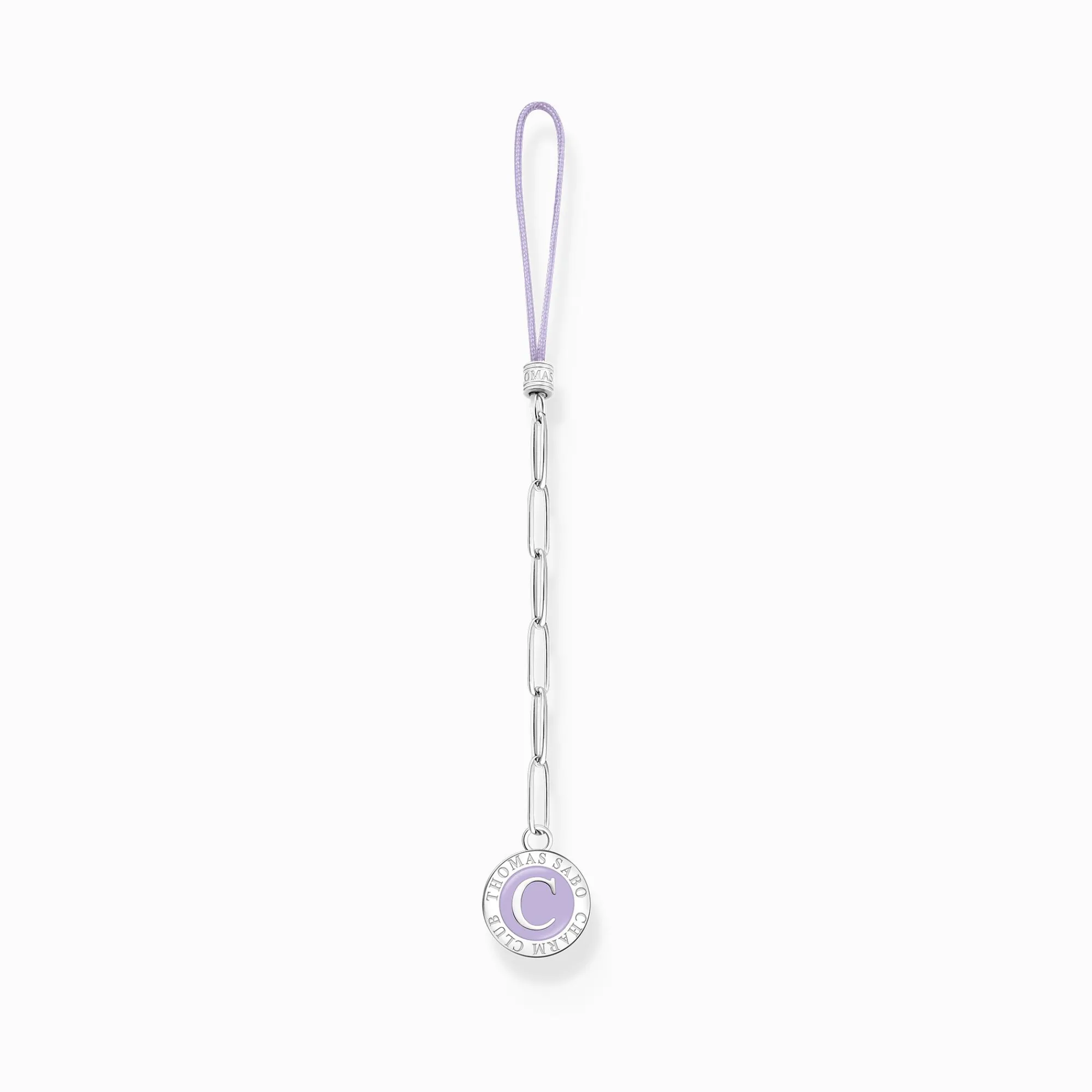 THOMAS SABO Accessories-Silver Charm Club mobile chain short with Charmista Coin