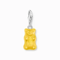 Women THOMAS SABO Charms|Charms-Silver charm pendant goldbears in yellow