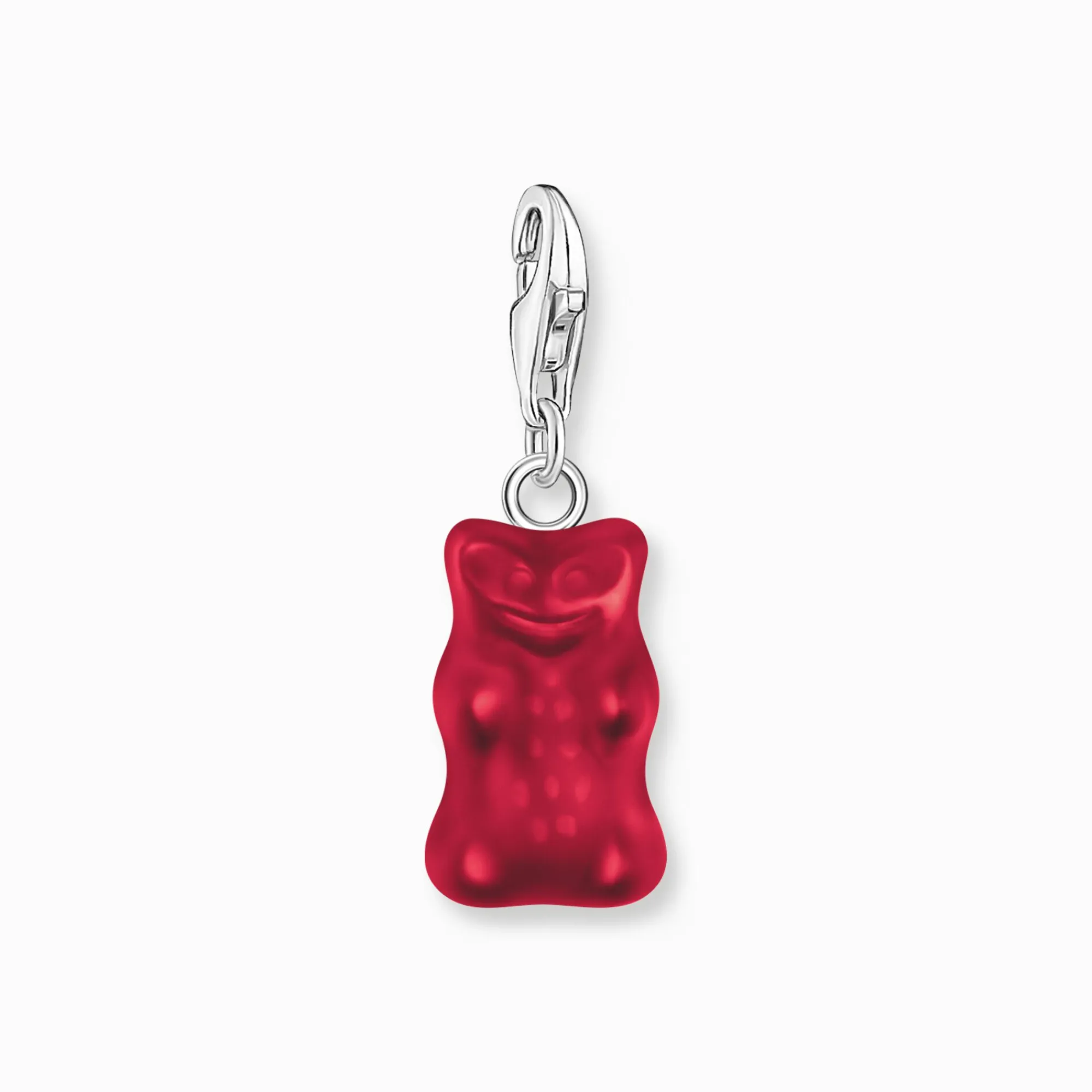 Women THOMAS SABO Charms|Charms-Silver charm pendant goldbears in red