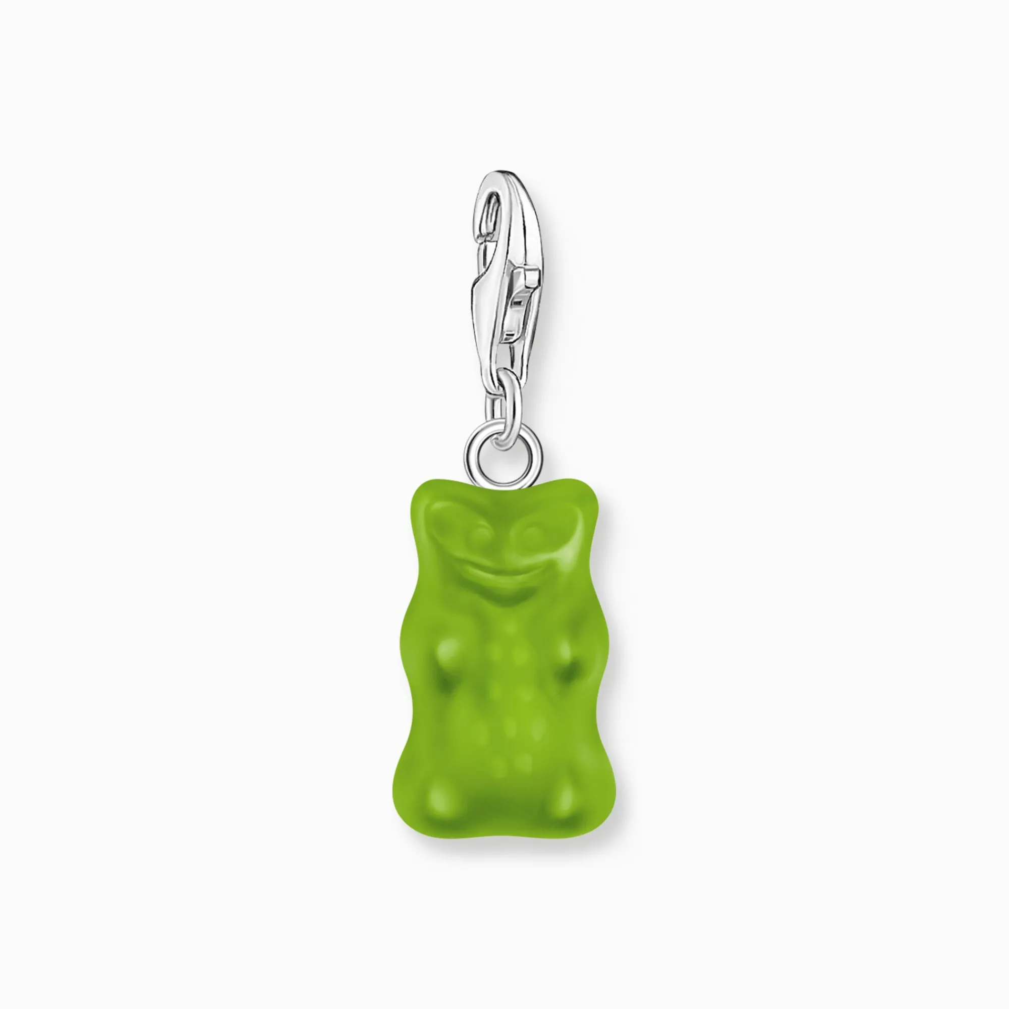 Women THOMAS SABO Charms|Charms-Silver charm pendant goldbears in green