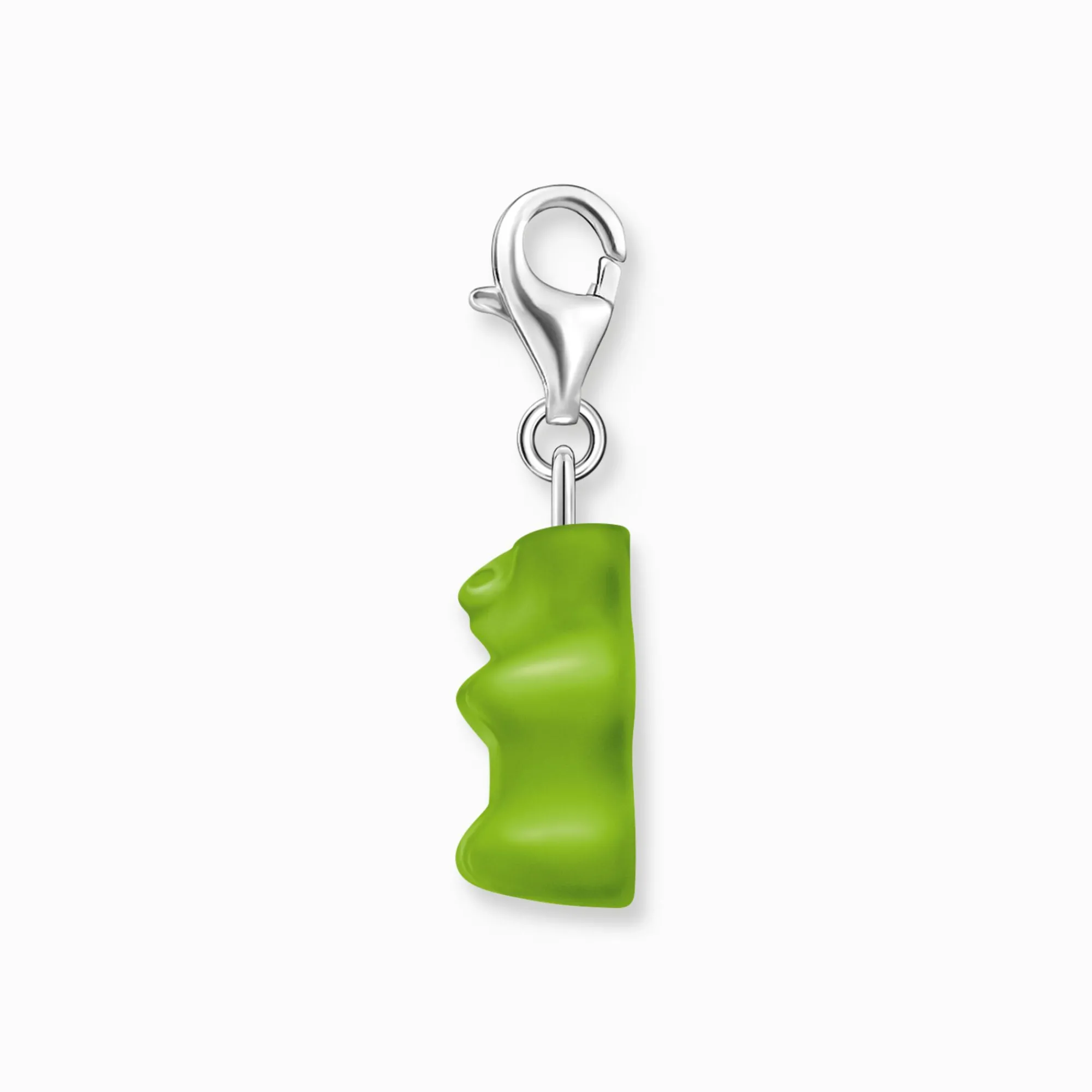 Women THOMAS SABO Charms|Charms-Silver charm pendant goldbears in green