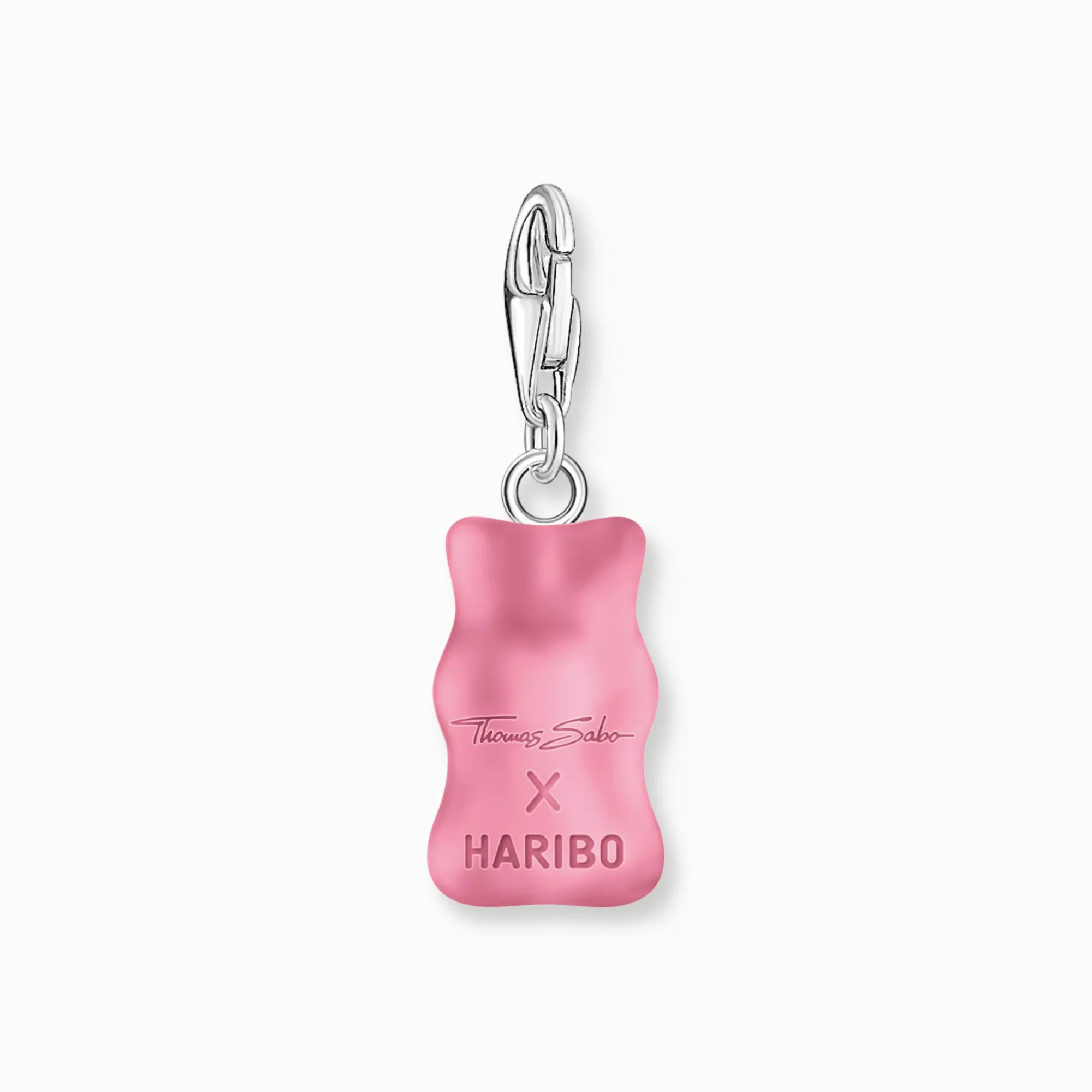 Women THOMAS SABO Charms|Charms-Silver charm pendant Goldbears in pink