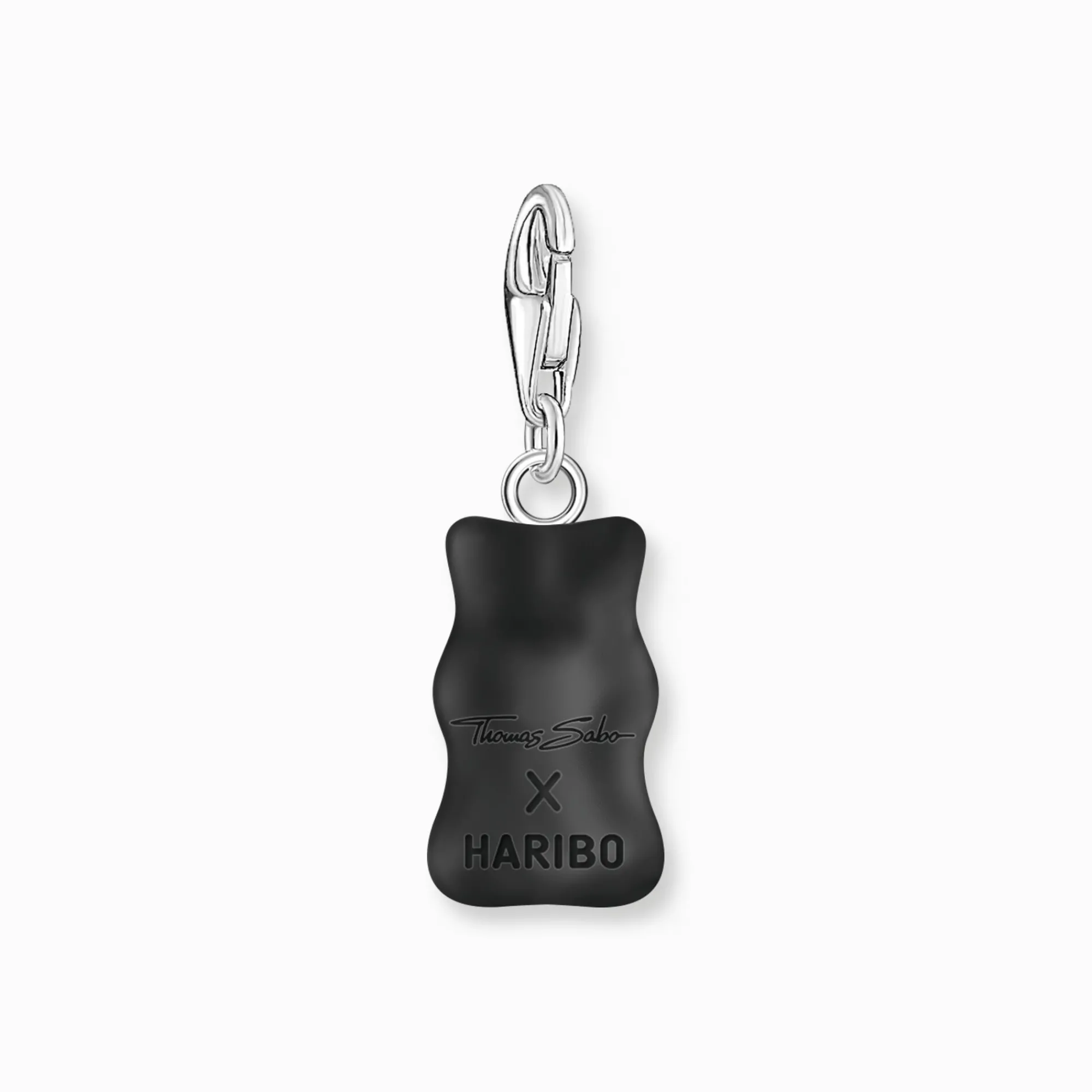 Women THOMAS SABO Charms|Charms-Silver charm pendant Goldbears in black