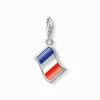 Women THOMAS SABO Charms|Charms-Silver charm pendant in french national flag design