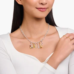 Women THOMAS SABO Charms|Charms-Silver charm pendant KISS with white zirconia