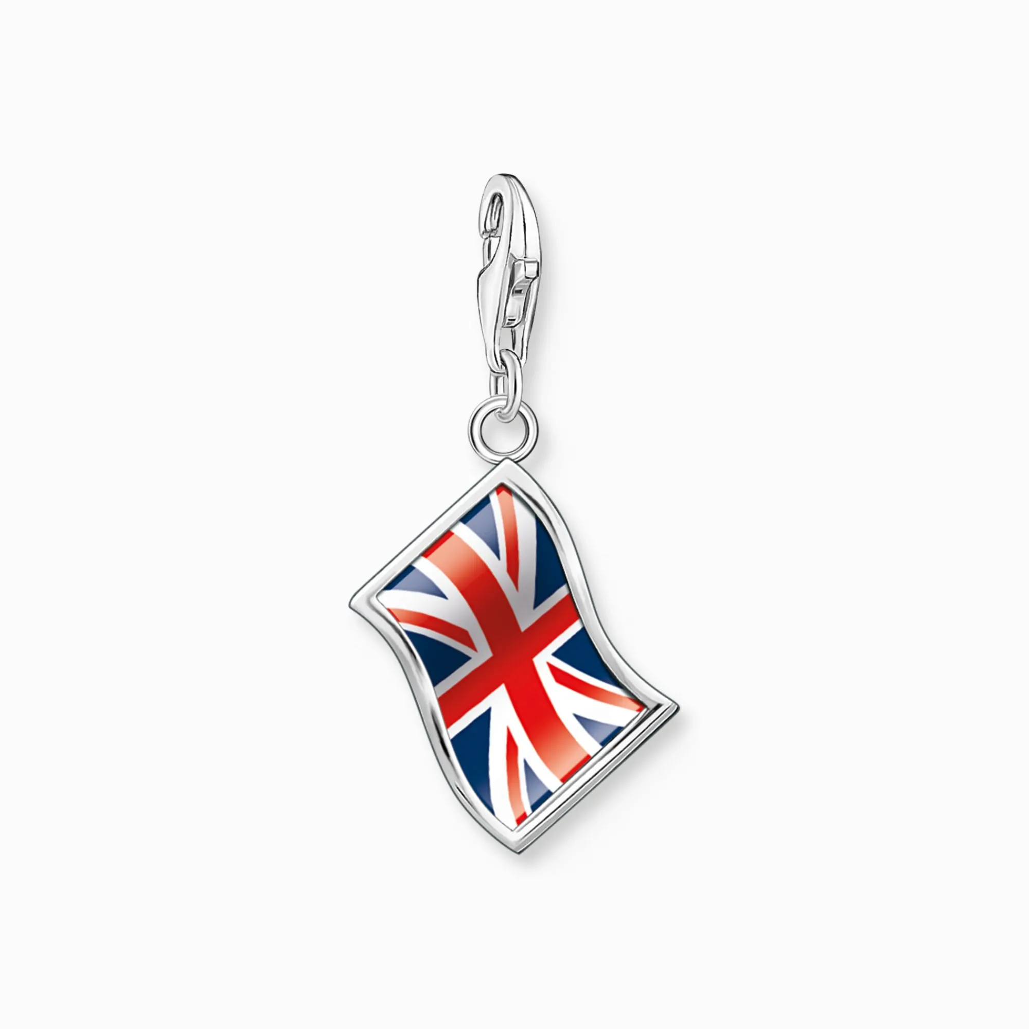 Women THOMAS SABO Charms|Charms-Silver charm pendant LONDON national flag Union Jack