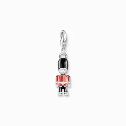 Women THOMAS SABO Charms|Charms-Silver charm pendant LONDON royal guard with cold enamel