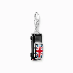 Women THOMAS SABO Charms|Charms-Silver charm pendant LONDON taxi with Union Jack