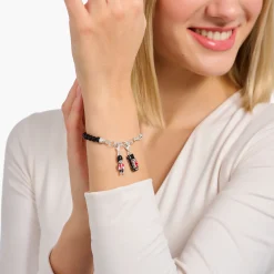 Women THOMAS SABO Charms|Charms-Silver charm pendant LONDON taxi with Union Jack