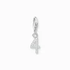 Women THOMAS SABO Charms|Charms-Silver charm pendant number 4 with zirconia