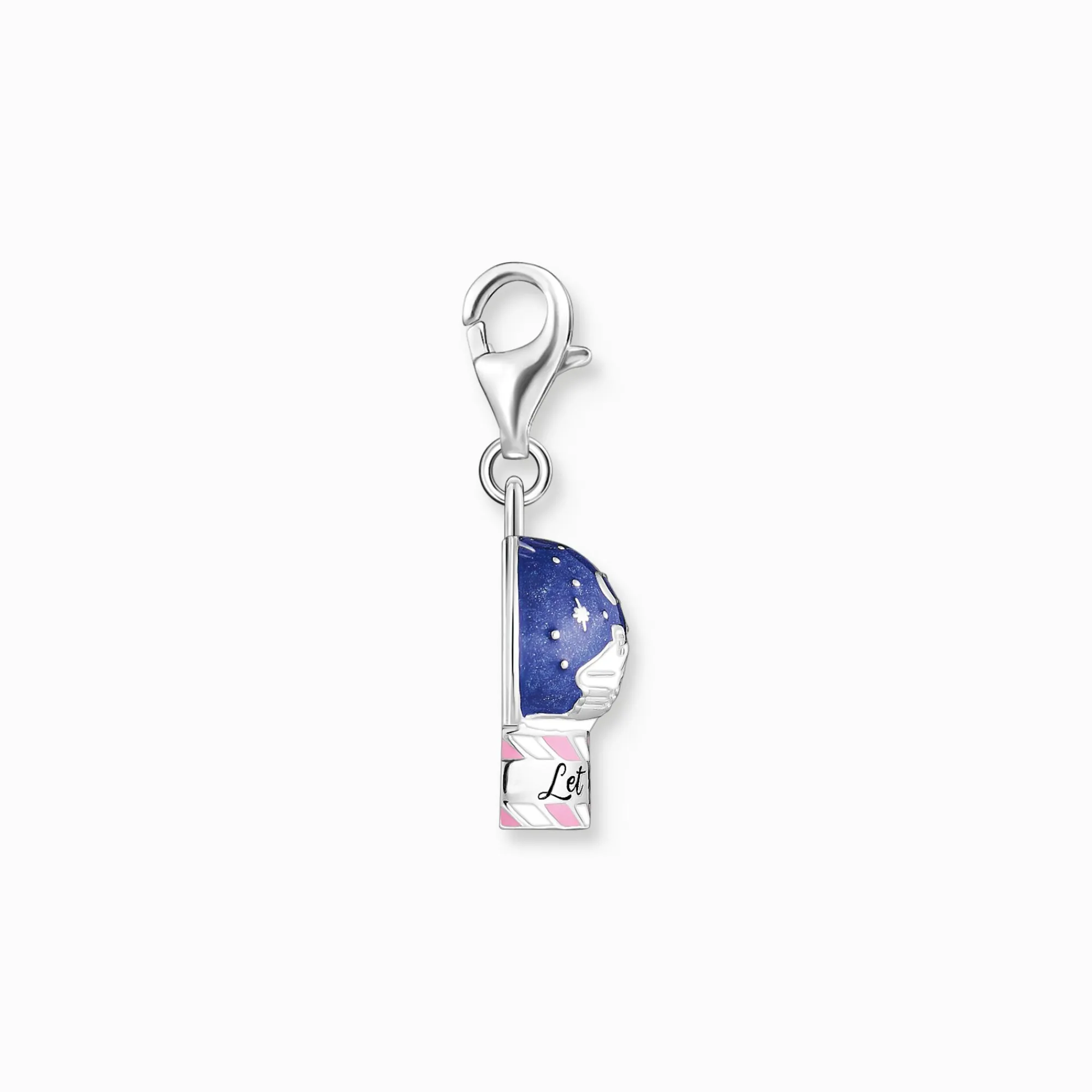 Women THOMAS SABO Charms|Charms-Silver charm pendant snowball with cold enamel