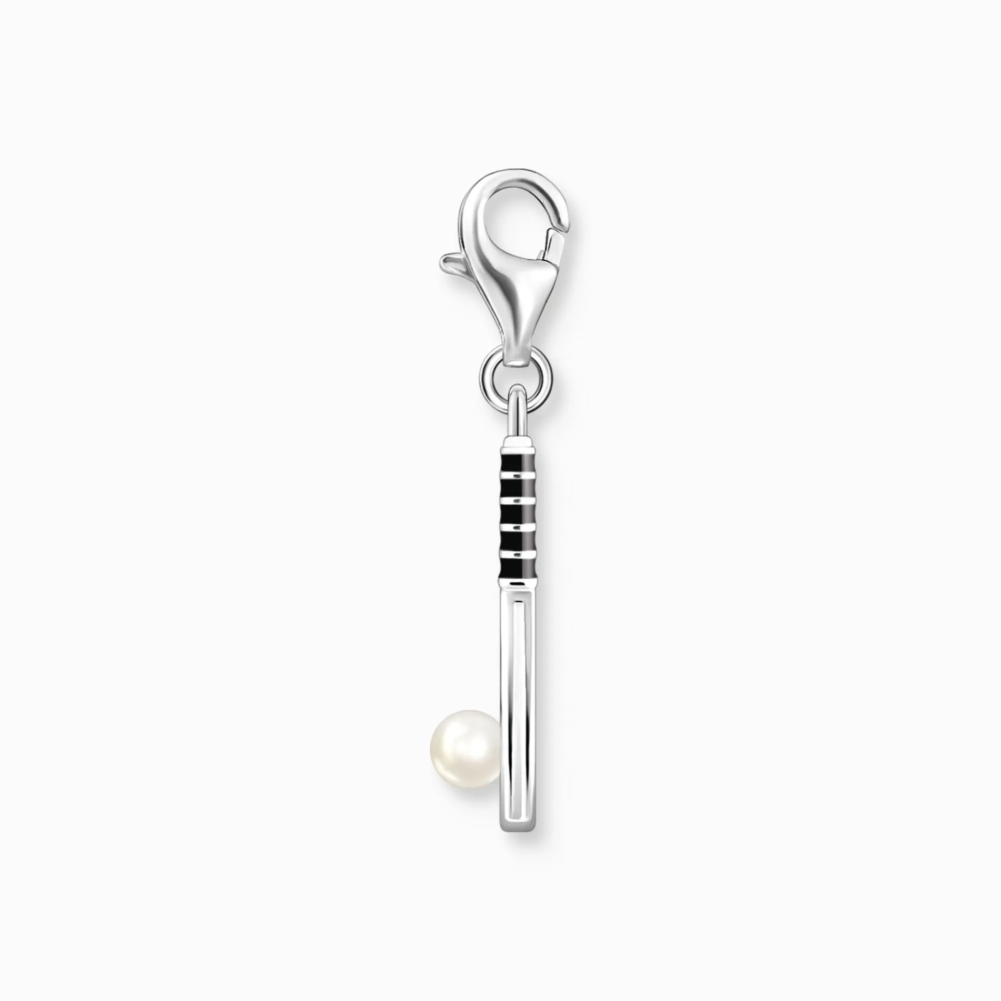 Women THOMAS SABO Charms|Charms-Silver charm pendant tennis racket with freshwater pearl