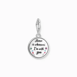 Women THOMAS SABO Charms|Charms-Silver charm pendant with igloo motif, engraving and stones