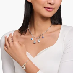 Women THOMAS SABO Charms|Charms-Silver charm pendant with igloo motif, engraving and stones