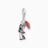 Women THOMAS SABO Charms|Charms-Silver charm pendant with kissing couple